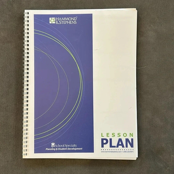 Hammond & Stephens teacher lesson plan book & student development 40 weeks 6 sub - Picture 1 of 6